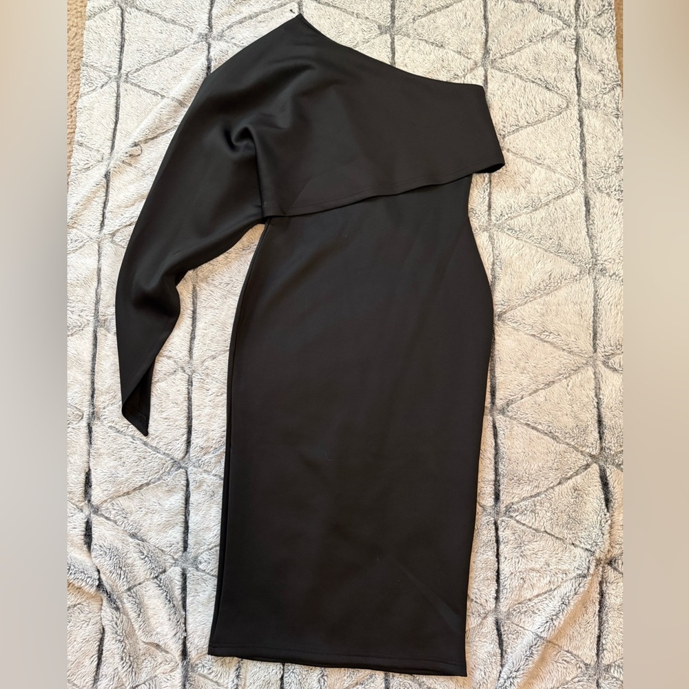 Amazon Black One-Shoulder Dress